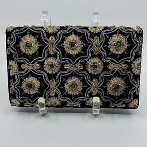 Vintage Zardozi Black velvet and beaded purse